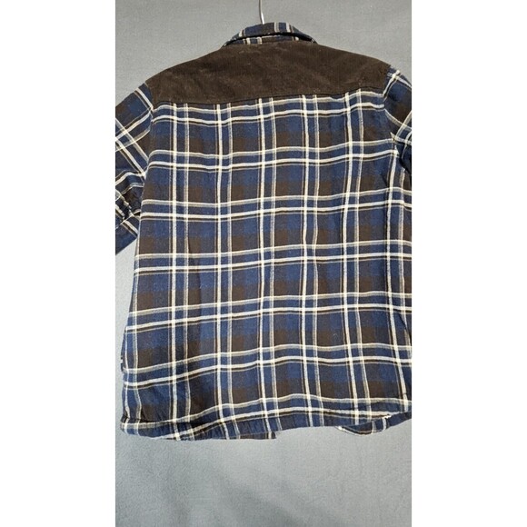 Field & Stream Sherpa Lined Flannel Jacket Plaid Shacket Mens S - Picture 6 of 7